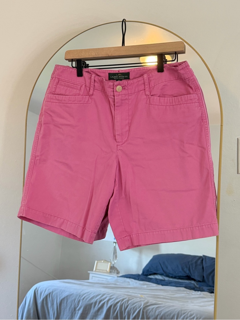 Lauren Ralph Lauren Pink Bermuda Shorts 100% Cotton Size 12